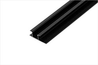 湛江航空纤维墙咔铝合金带灯中条（哑黑氧化）