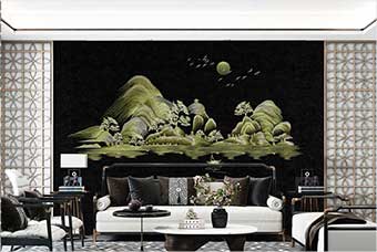 湛江森佰汇航空纤维墙咔（湖光山色）